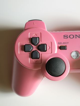 mando dualshock ps3 rosa chicle original 