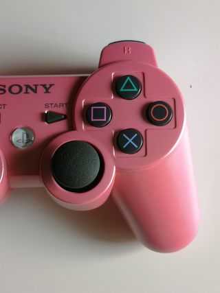 mando dualshock ps3 rosa chicle original 
