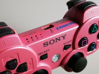 mando dualshock ps3 rosa chicle original 