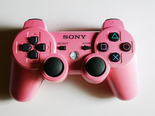 mando dualshock ps3 rosa chicle original 