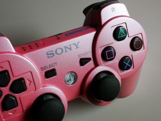 mando dualshock ps3 rosa chicle original 