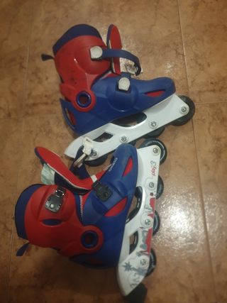 Patines Oxelo Play 3 - Rojo-Azul  Talla 32