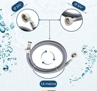 Manguera lavadora 2m - Lavavajillas Espiroflex