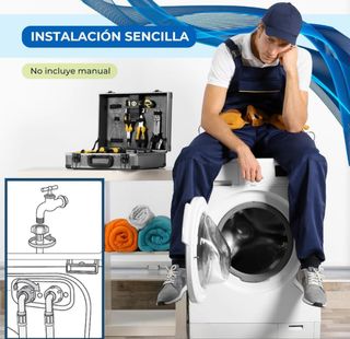 Manguera lavadora 2m - Lavavajillas Espiroflex
