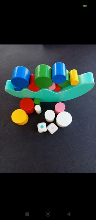 Juego de equilibrio de madera
