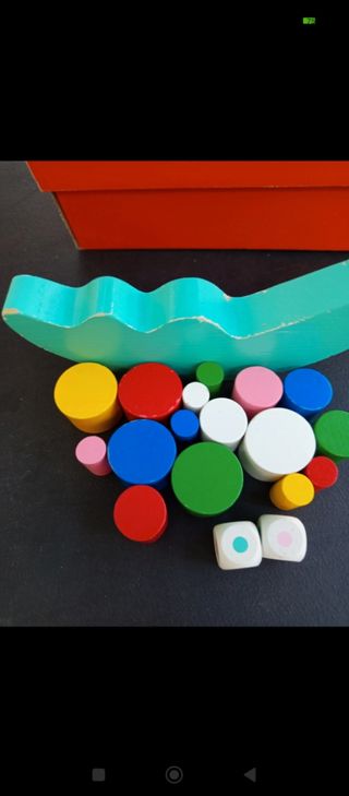 Juego de equilibrio de madera