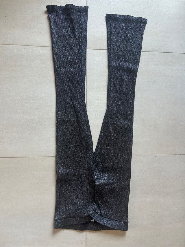 Pantalones Brillantes negro zara niña