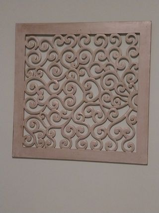 Panel decorativo plateado