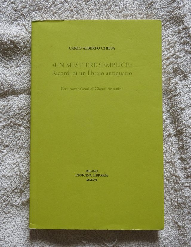 Un mestiere semplice ricordi di un libraio