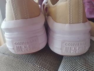 Converse plataforma beige