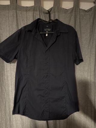 Camisa AJ Armani Jeans - Negra, Talla M