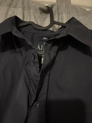 Camisa AJ Armani Jeans - Negra, Talla M