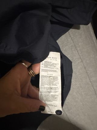 Camisa AJ Armani Jeans - Negra, Talla M