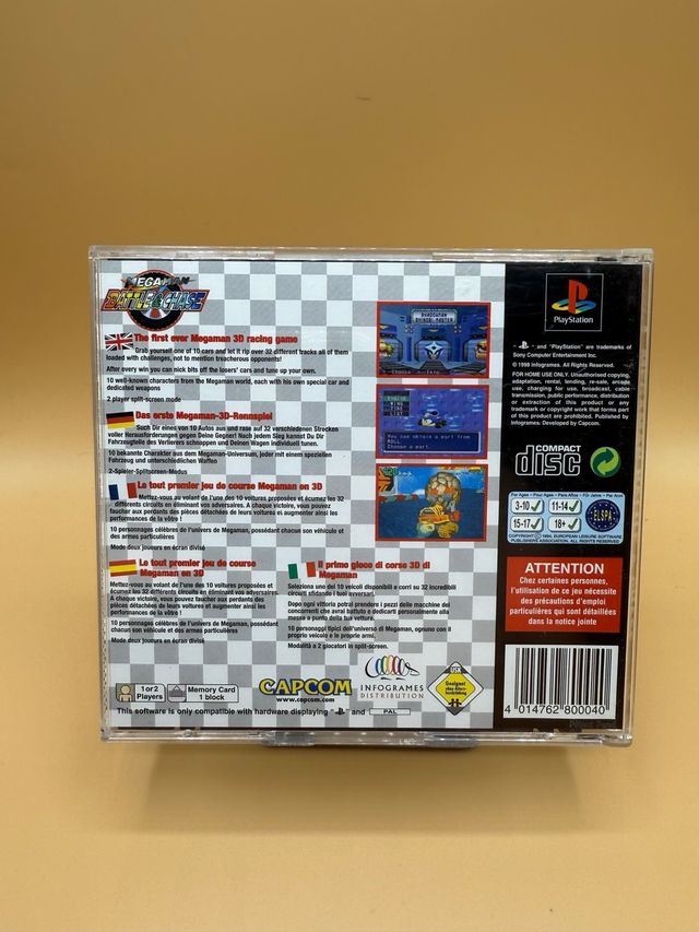 Megaman Battle & Chase PS1 Playstation 1 Mega Man