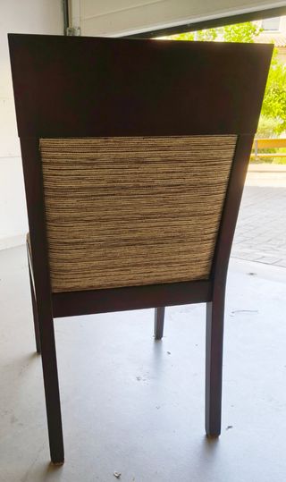 4 Sillas comedor - Madera & Tela.
Muy, muy cómodas