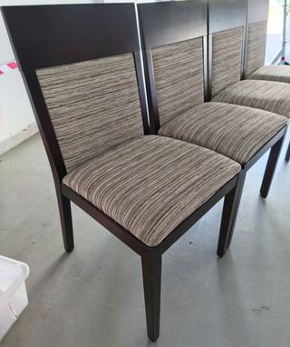 4 Sillas comedor - Madera & Tela.
Muy, muy cómodas