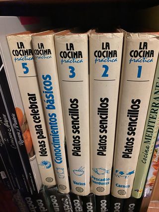 lote 5 libros de cocina practica