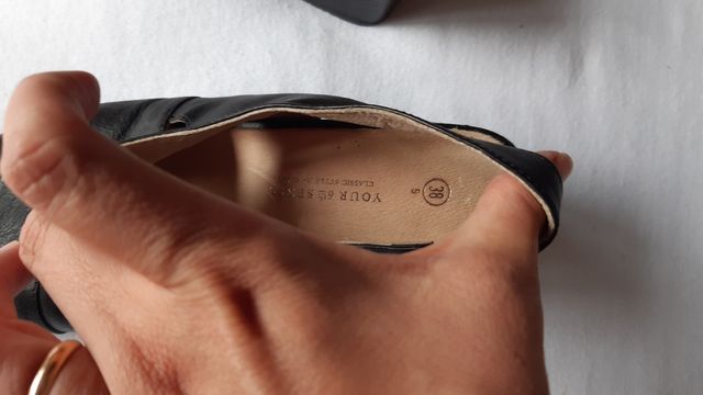 Sandali donna pelle nera tg 38