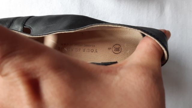 Sandali donna pelle nera tg 38