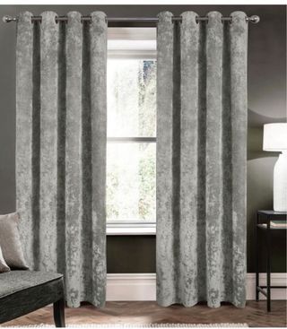 Cortinas terciopelo verde azulado