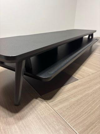 Soporte monitor negro - Aluminio y madera