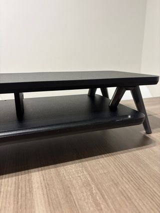 Soporte monitor negro - Aluminio y madera