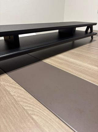 Soporte monitor negro - Aluminio y madera