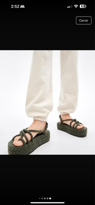 Sandalias bimba y lola  - Verde Oliva
