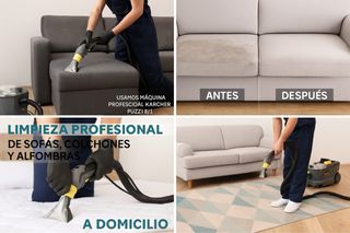 Limpieza profesional de sofás, colchones y mas.