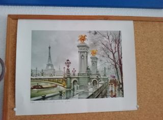 Lámina París: Puente Alexandre III