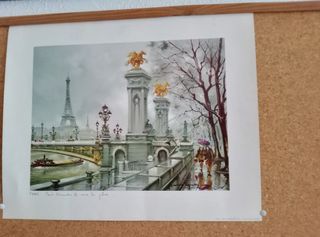 Lámina París: Puente Alexandre III