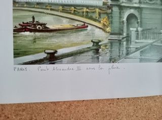 Lámina París: Puente Alexandre III