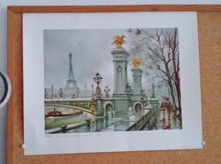 Lámina París: Puente Alexandre III
