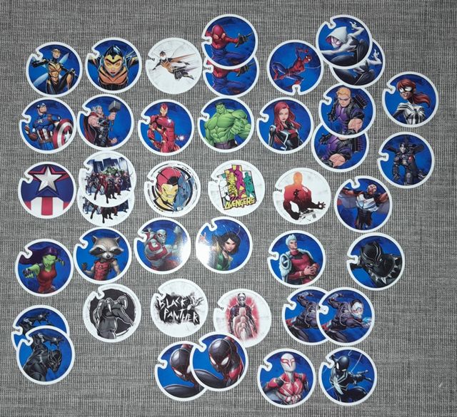 30 Tazos Marvel Fliz