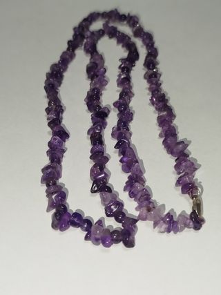 Collar Amatista Piedras Naturales