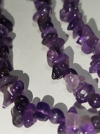 Collar Amatista Piedras Naturales
