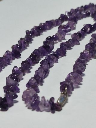 Collar Amatista Piedras Naturales