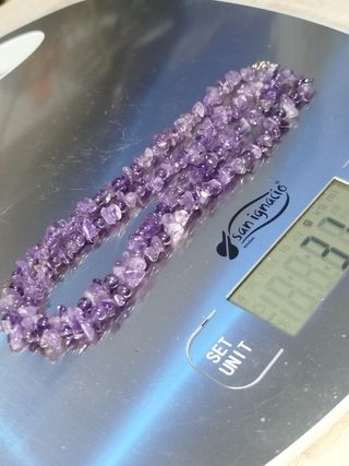 Collar Amatista Piedras Naturales