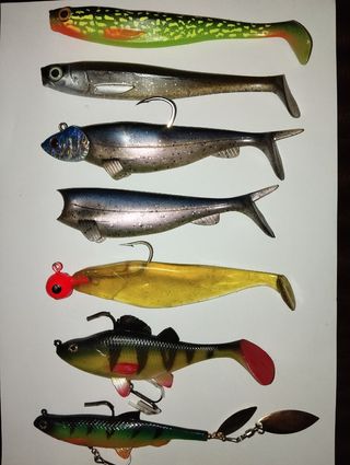 Señuelos Pesca de vinilo .