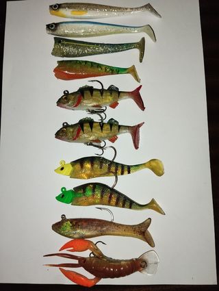 Señuelos Pesca de vinilo .