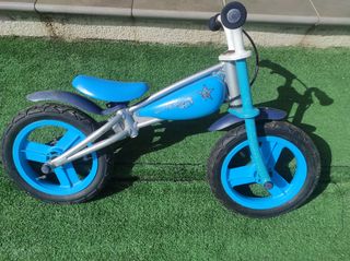 Mini bici sin pedales, azul