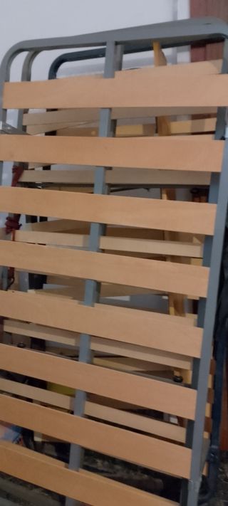 Somier lamas madera metal