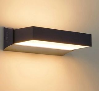 Lampada da parete LED CELAVY nera e argento