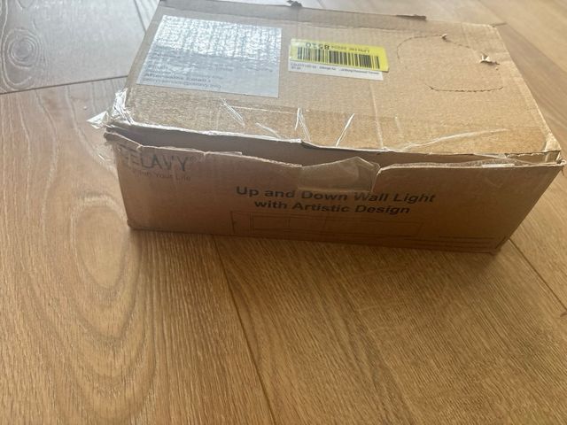 Lampada da parete LED CELAVY nera e argento