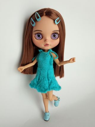 Vestido azul veraniego de tirantes - Blythe