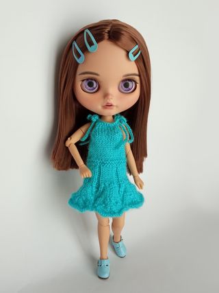 Vestido azul veraniego de tirantes - Blythe