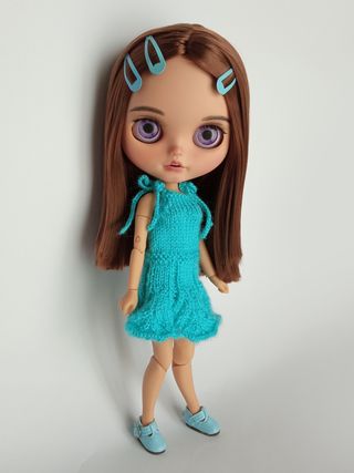 Vestido azul veraniego de tirantes - Blythe