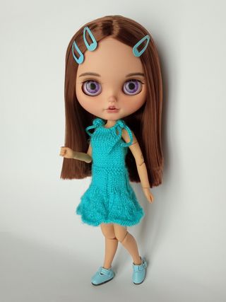Vestido azul veraniego de tirantes - Blythe