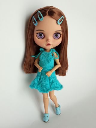 Vestido azul veraniego de tirantes - Blythe