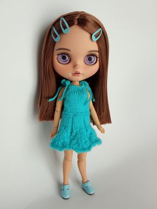 Vestido azul veraniego de tirantes - Blythe